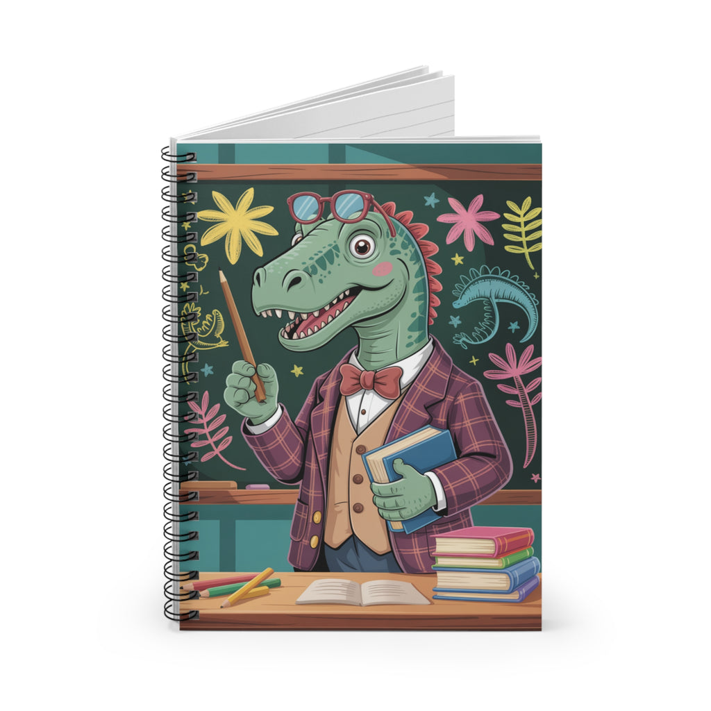 Cartoon Spinosaurus  -  Lined Spiral Notebook