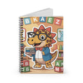 Cartoon Ankylosaurus  -  Lined Spiral Notebook