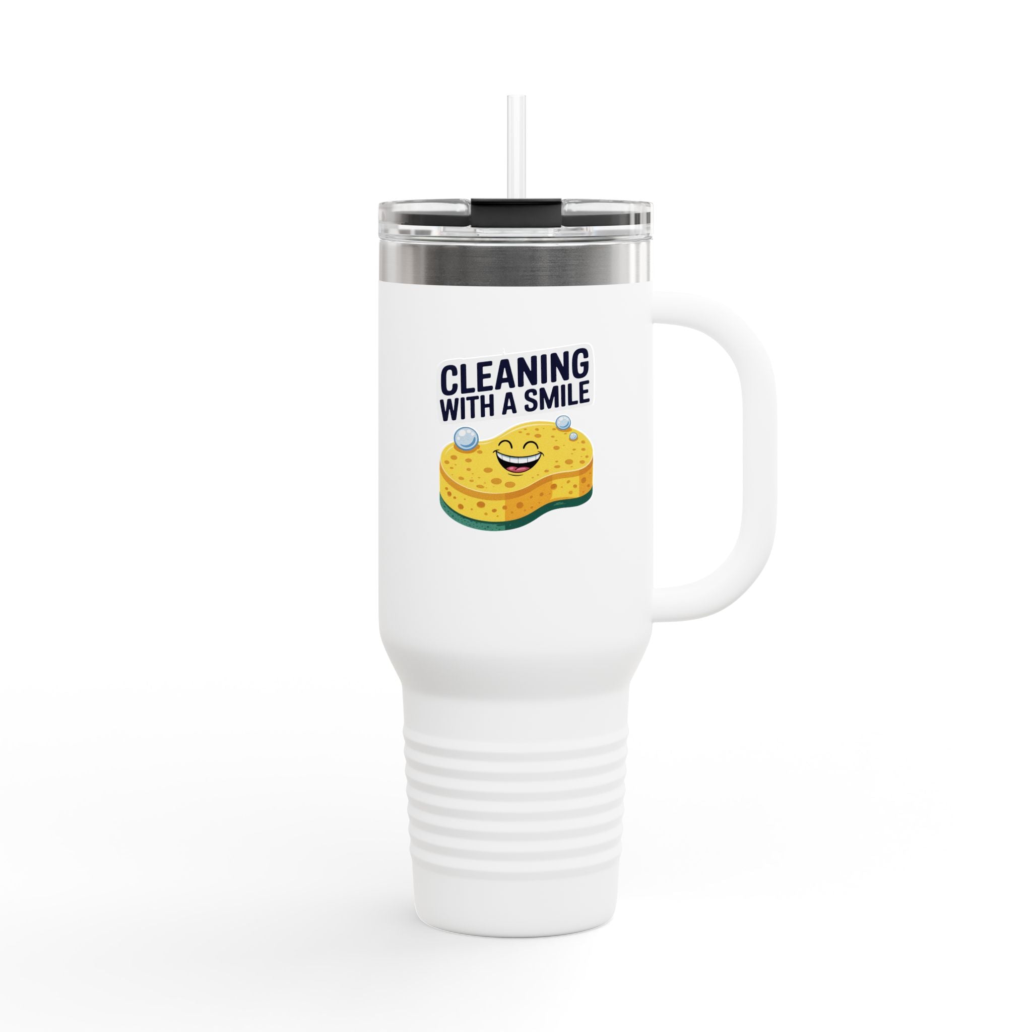 Cleaning With a Smile - 40oz Tumbler for Educators