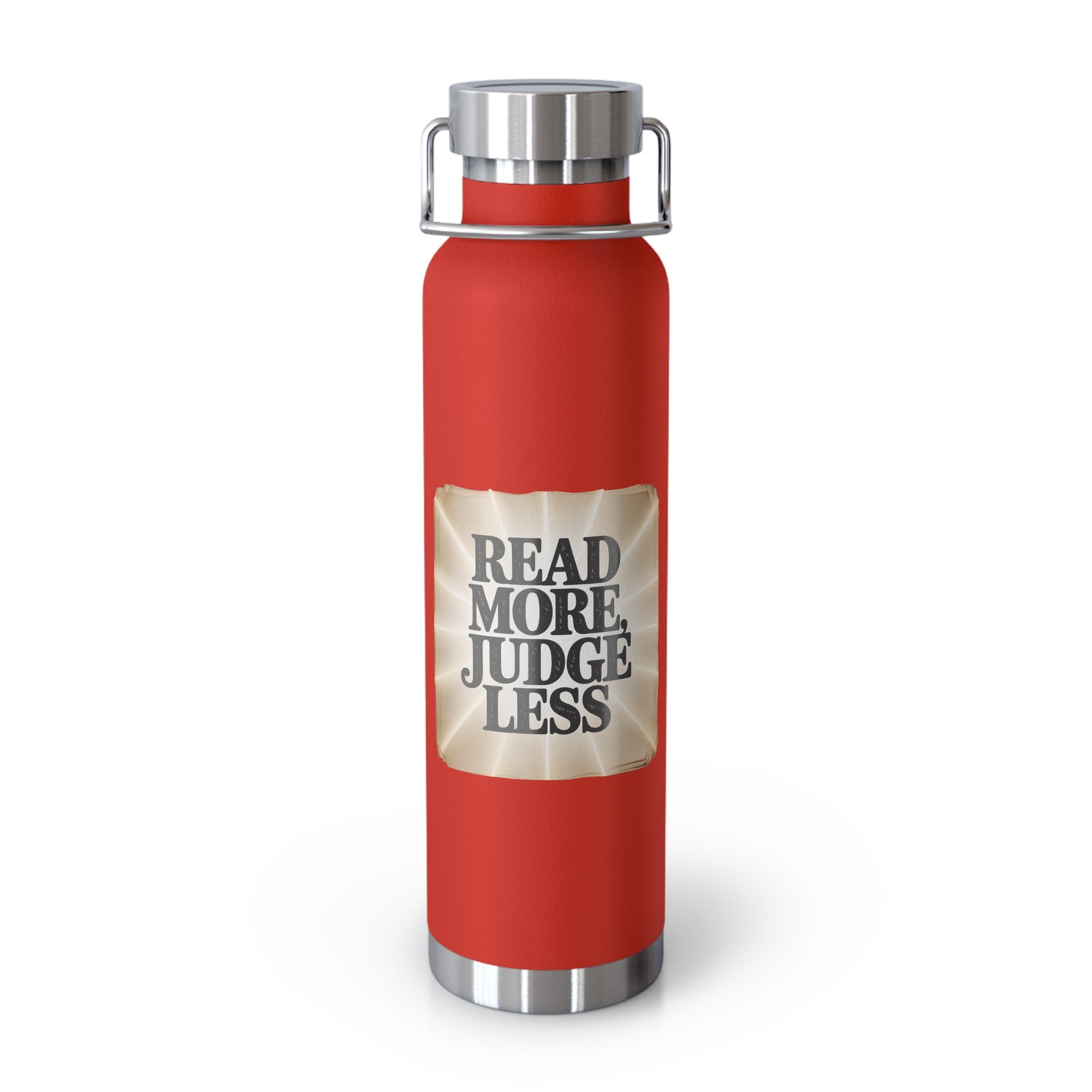 Read More, Judge Less -22oz Copper Teachers Tumbler