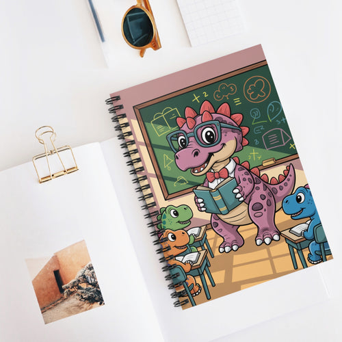 Cartoon Ankylosaurus  -  Lined Spiral Notebook