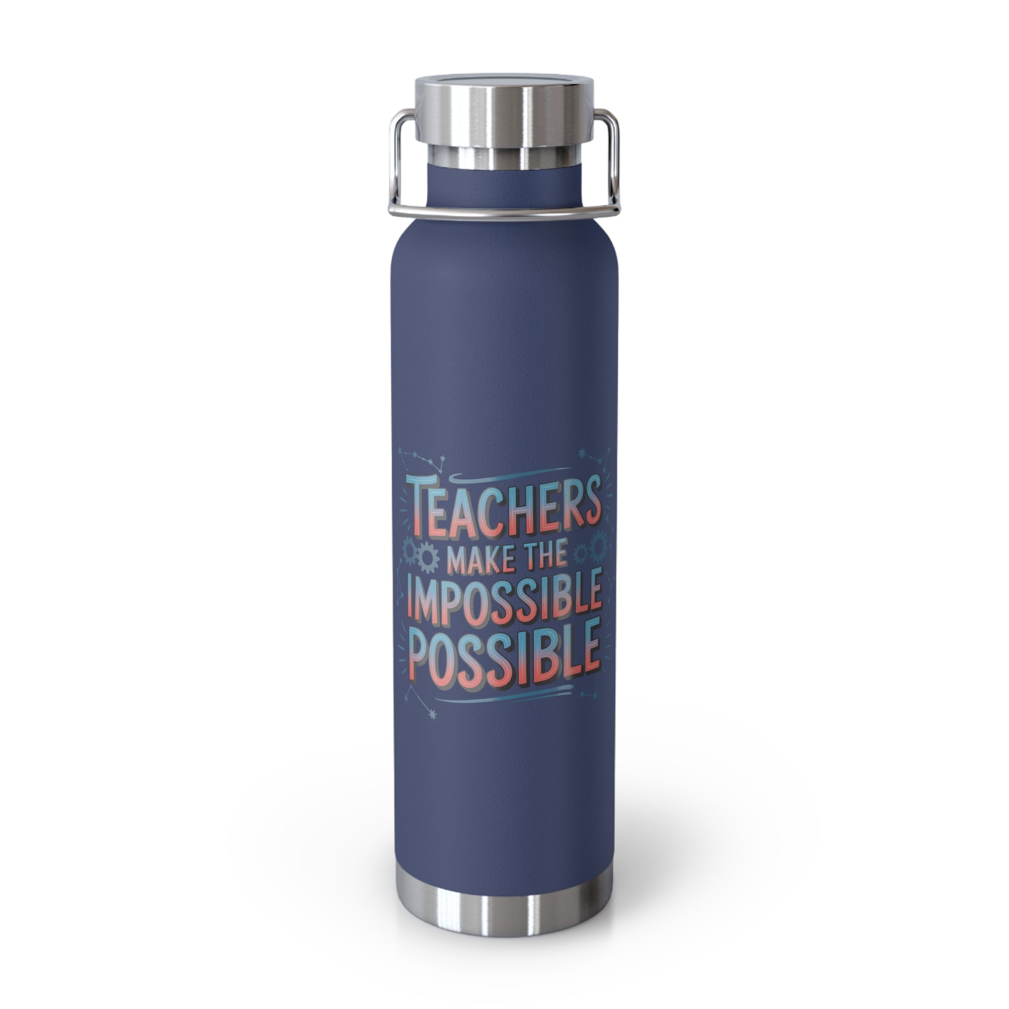 Teachers Make the Impossible Possible  -22oz Copper Teachers Tumbler