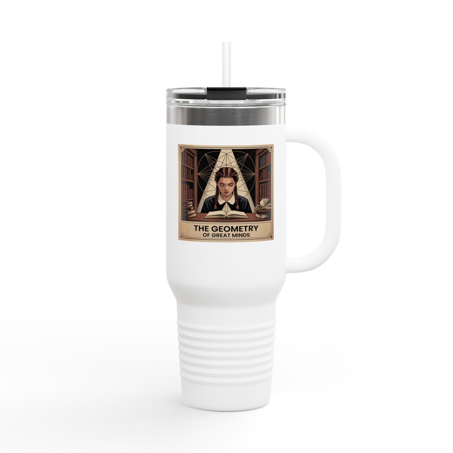 The Geometry of Great Minds - 40oz Tumbler for Educators