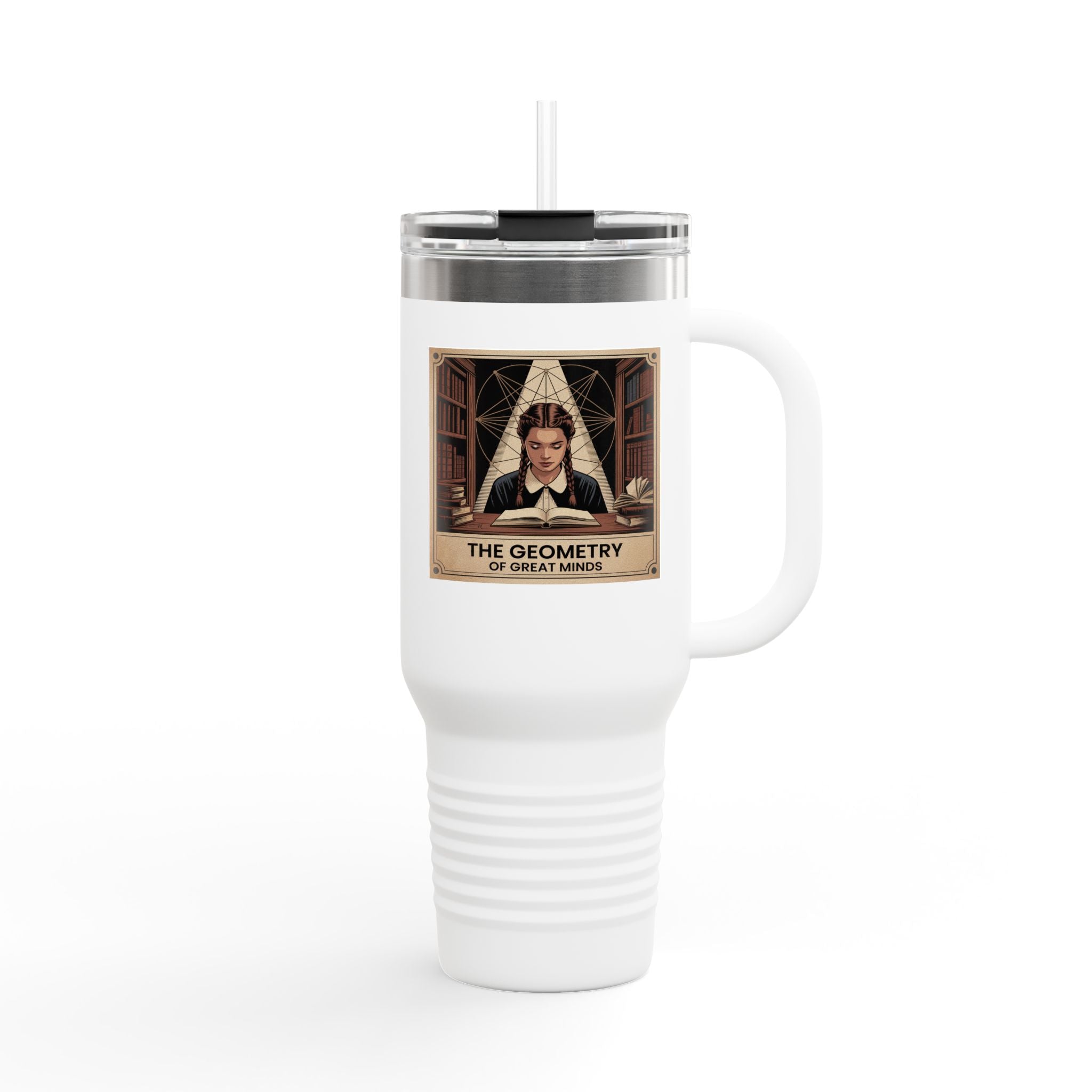 The Geometry of Great Minds - 40oz Tumbler for Educators