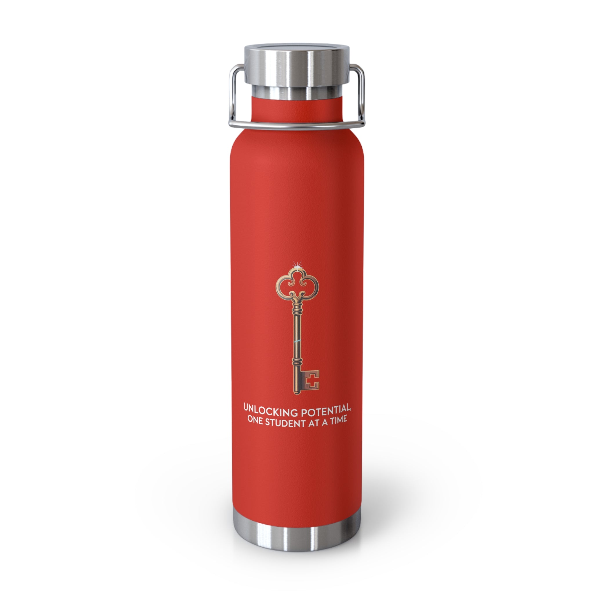 Unlocking Potential, One Student at a Time  -22oz Copper Teachers Tumbler