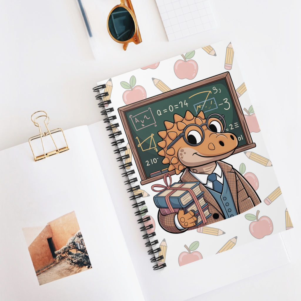 Cartoon Ankylosaurus  -  Lined Spiral Notebook