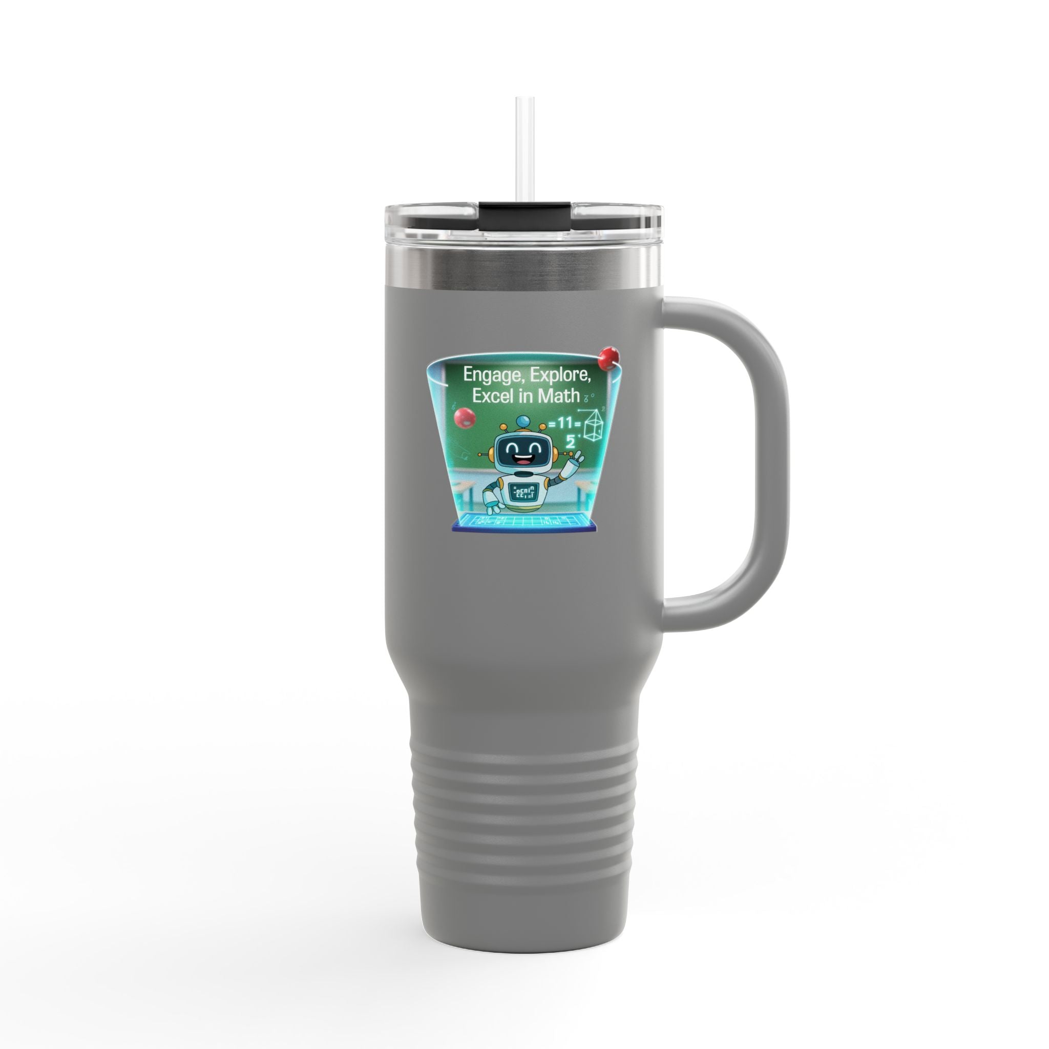 Engage, Explore, Excel in Math - 40oz Tumbler for Educators