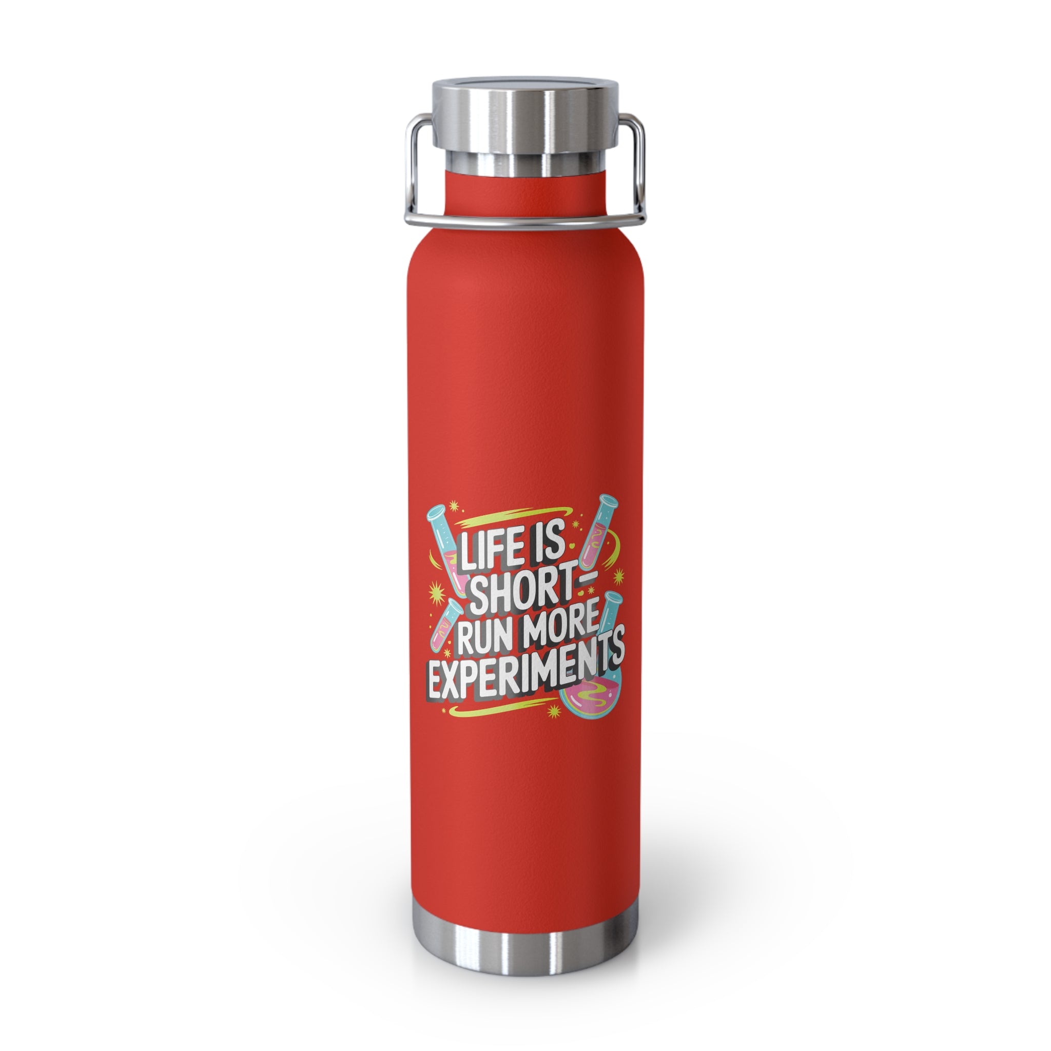 Life is Short Run More Experiments -22oz Copper Teachers Tumbler