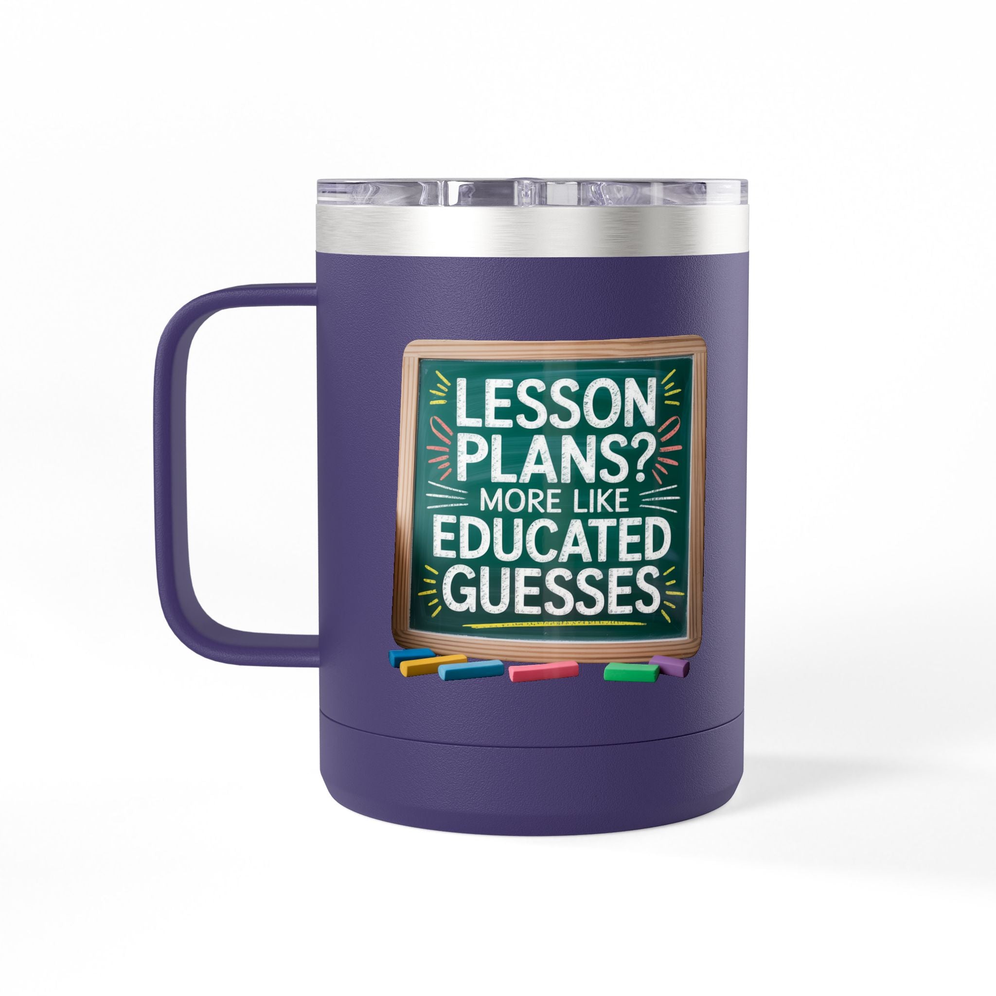 Lesson Plans more like Educated Guesses - 15oz Teacher Coffee Mug