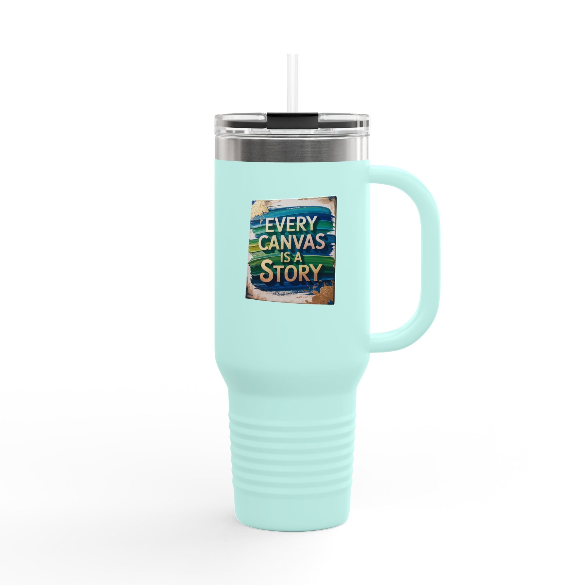 Every Canvas is a Story - 40oz Tumbler for Educators