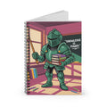 Cartoon Green Knight  -  Lined Spiral Notebook