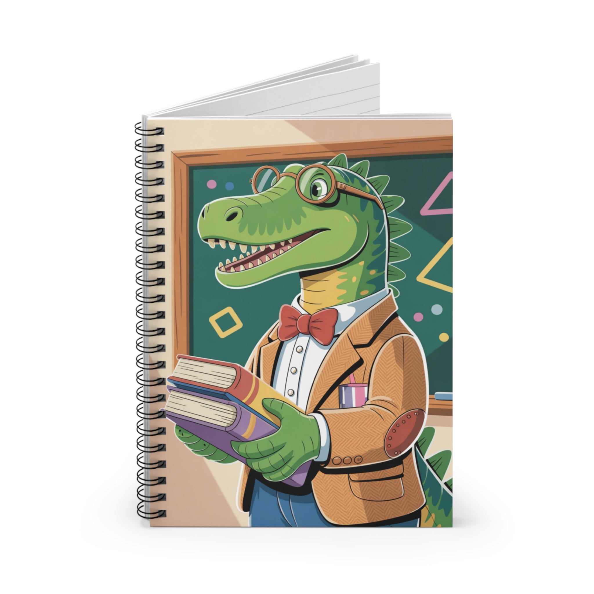 Cartoon Allosaurus  -  Lined Spiral Notebook