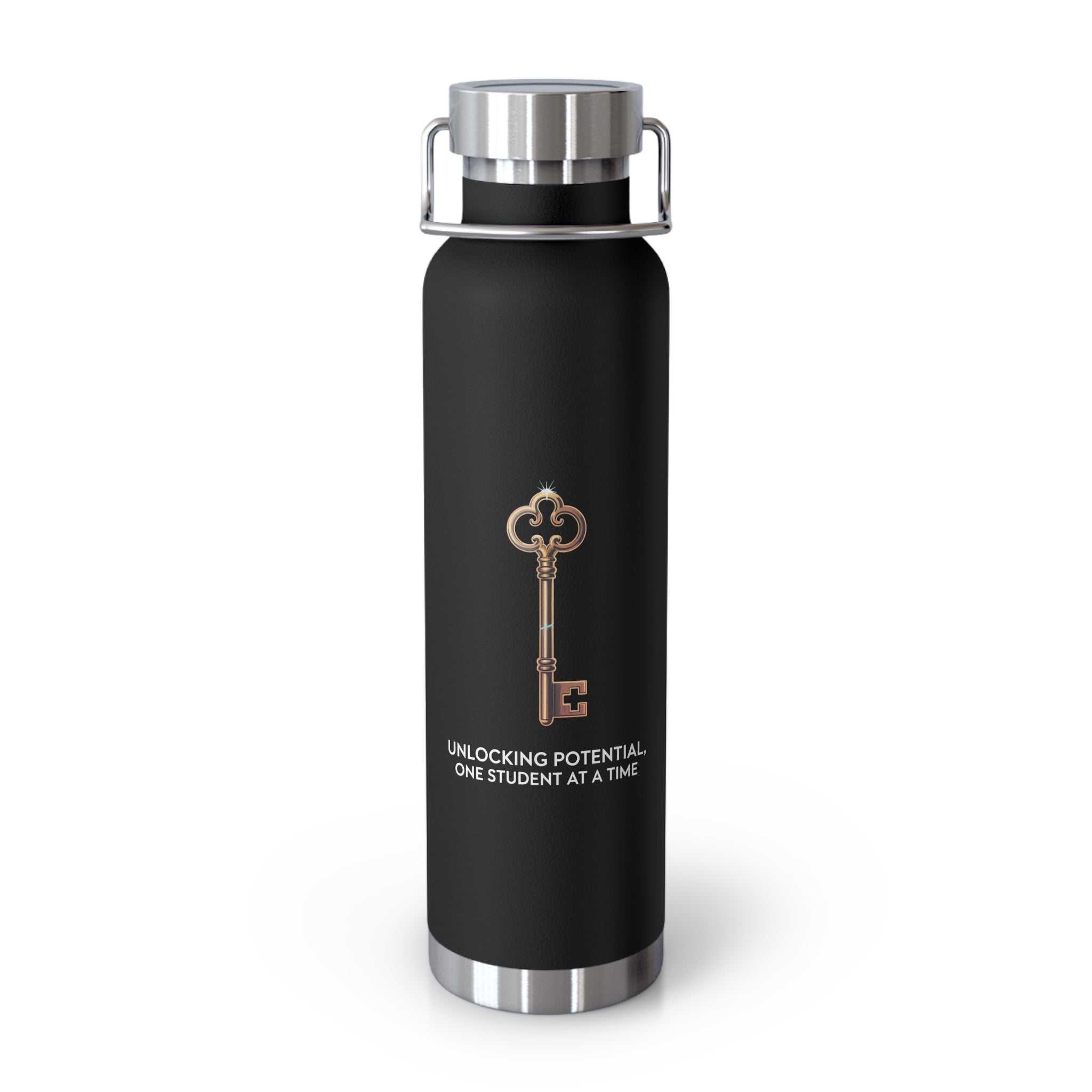 Unlocking Potential, One Student at a Time  -22oz Copper Teachers Tumbler
