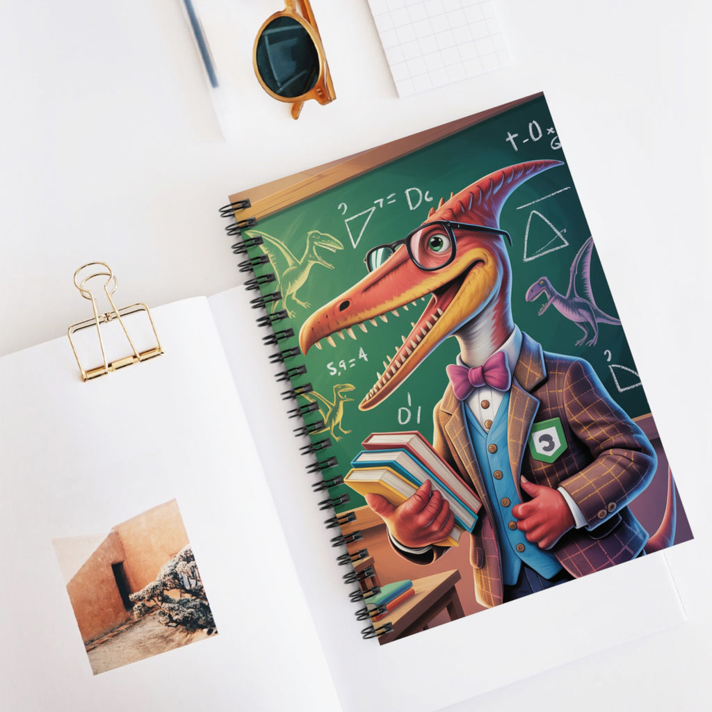 Cartoon Pteranodon  -  Lined Spiral Notebook