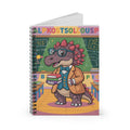 Cartoon Ankylosaurus  -  Lined Spiral Notebook