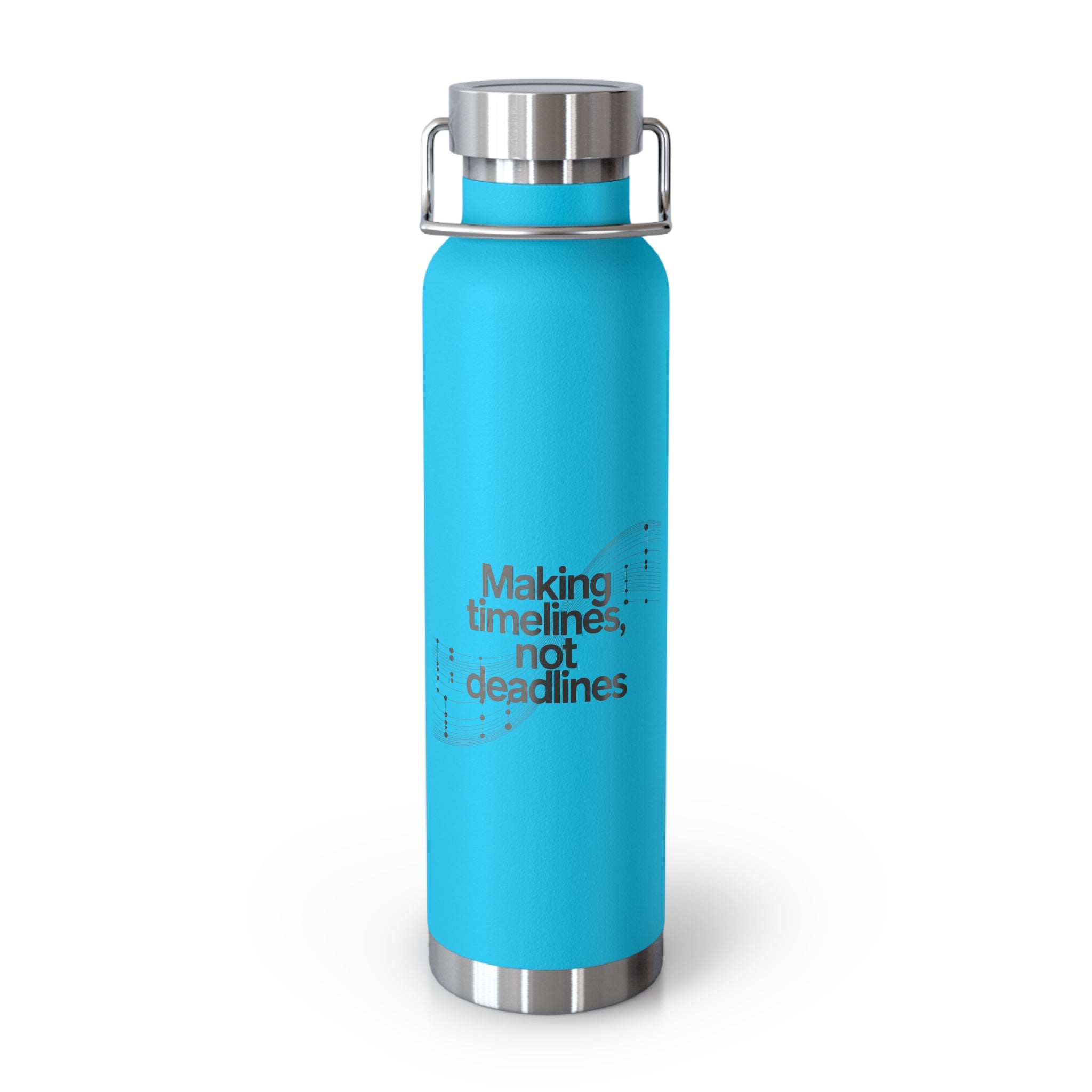 Making Timelines, Not Deadlines -22oz Copper Teachers Tumbler