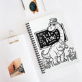 Cartoon Brontosaurus  -  Lined Spiral Notebook