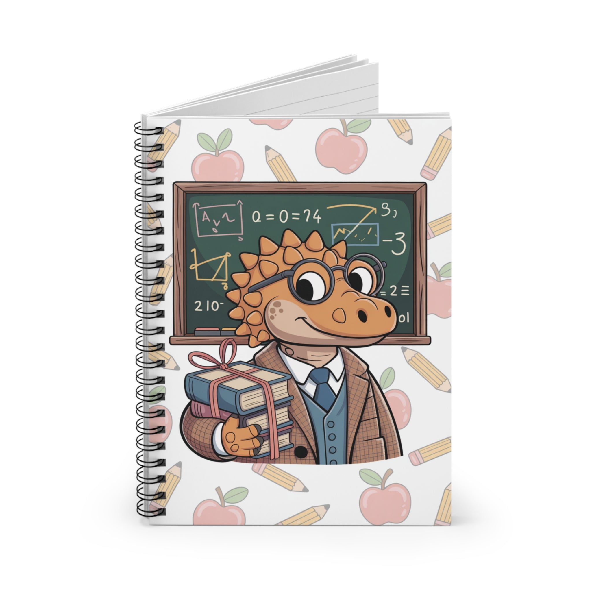 Cartoon Ankylosaurus  -  Lined Spiral Notebook
