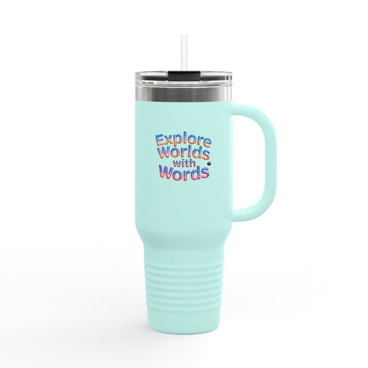 Explore Worlds With Words - 40oz Tumbler for Educators