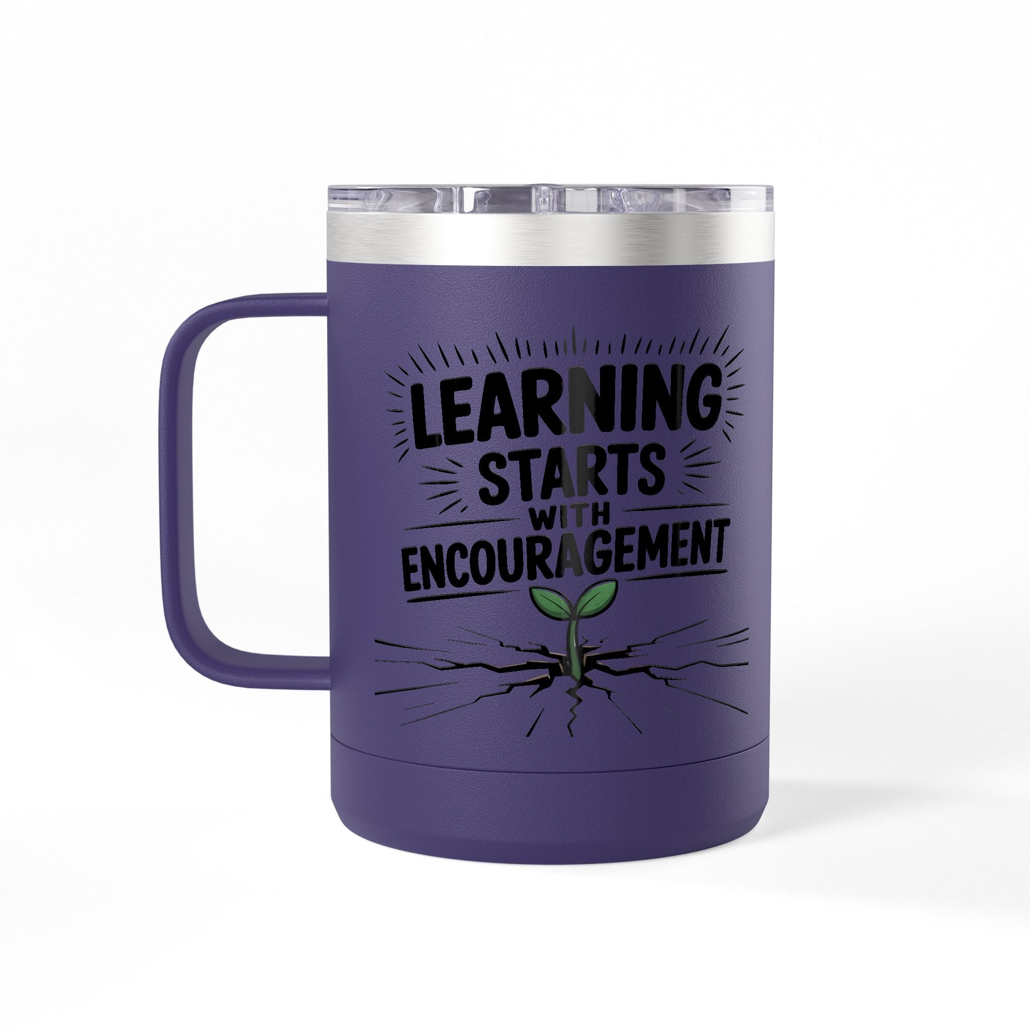 Learning Starts with Encouragement  - 15oz Teacher Coffee Mug