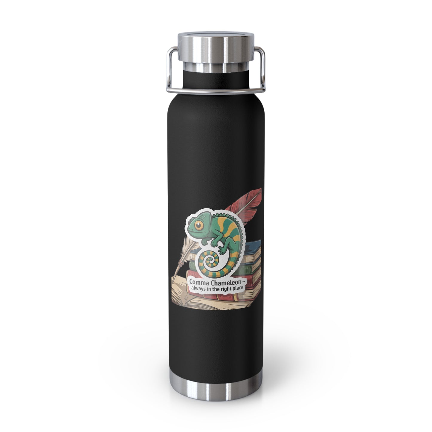 Comma Chameleon-Always in the Right Place -22oz Copper Teachers Tumbler