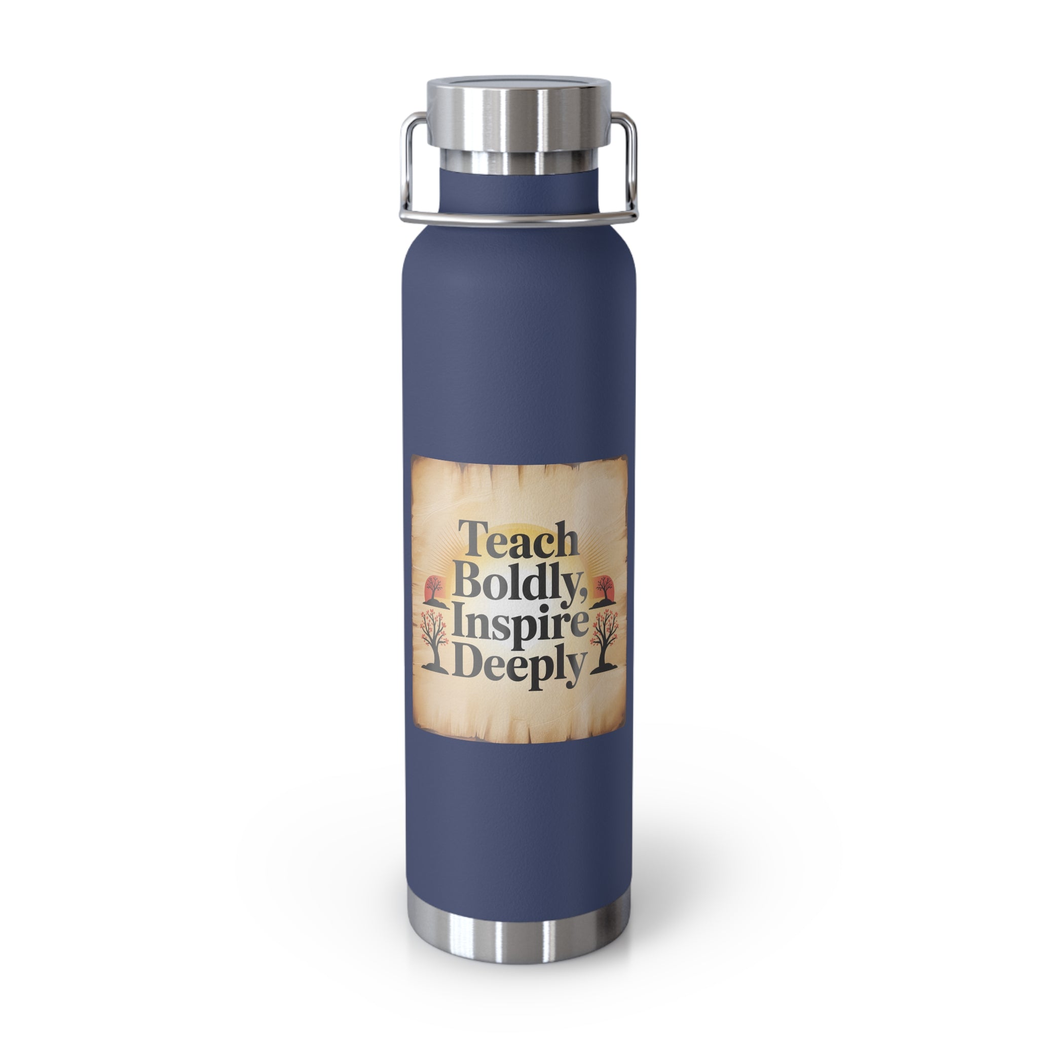 Teach Boldly, Inspire Deeply  -22oz Copper Teachers Tumbler