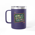 World's Okayest Teacher - 15oz Teacher Coffee Mug