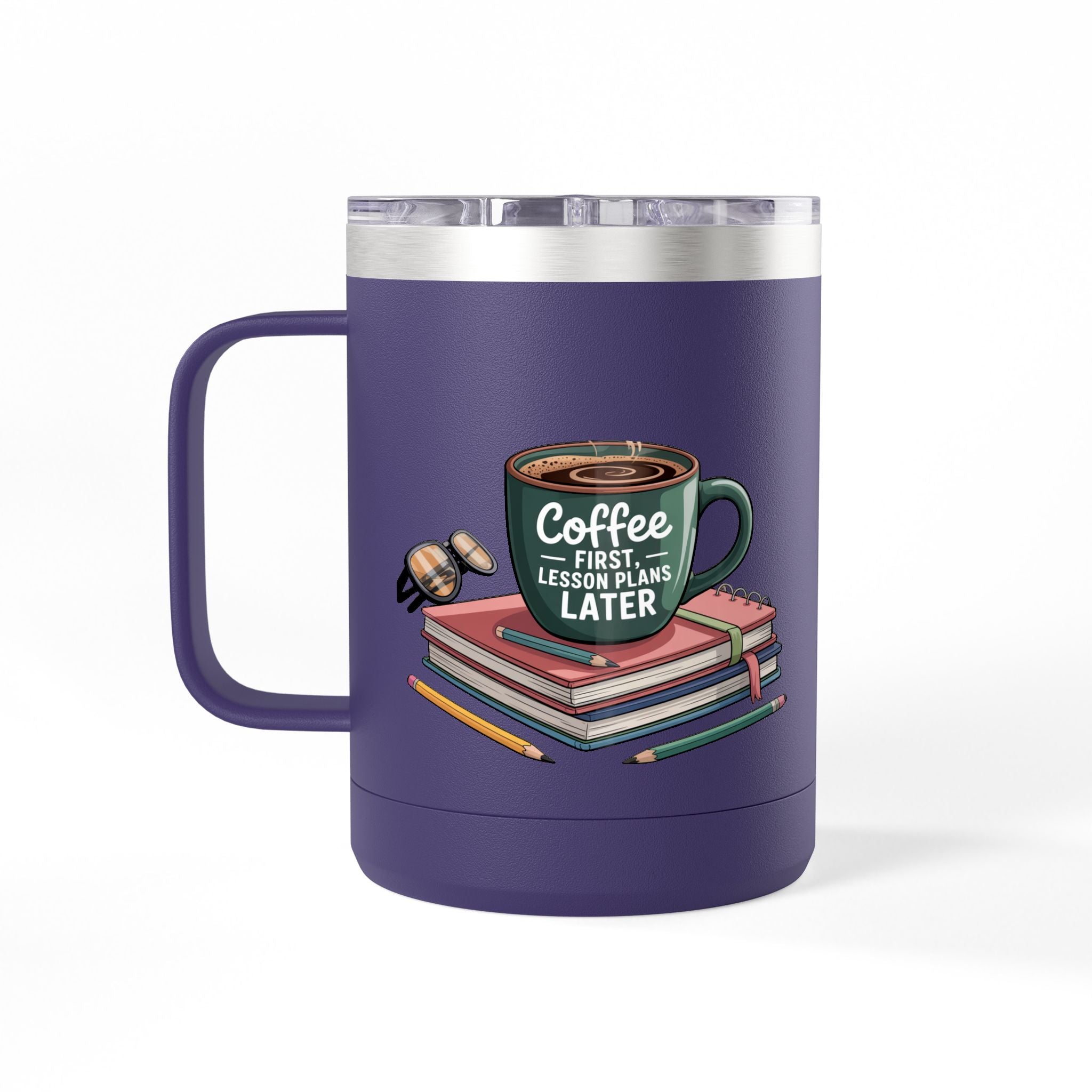 Coffee First, Lesson Plans Later - 15oz Teacher Coffee Mug