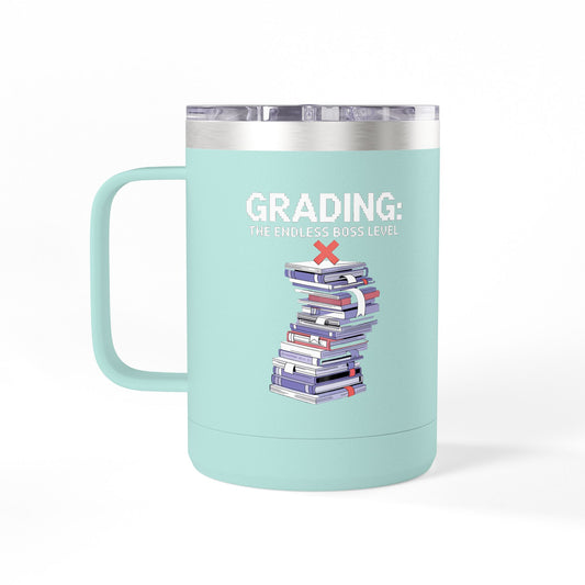 Grading The Endless Boss Level - 15oz Teacher Coffee Mug