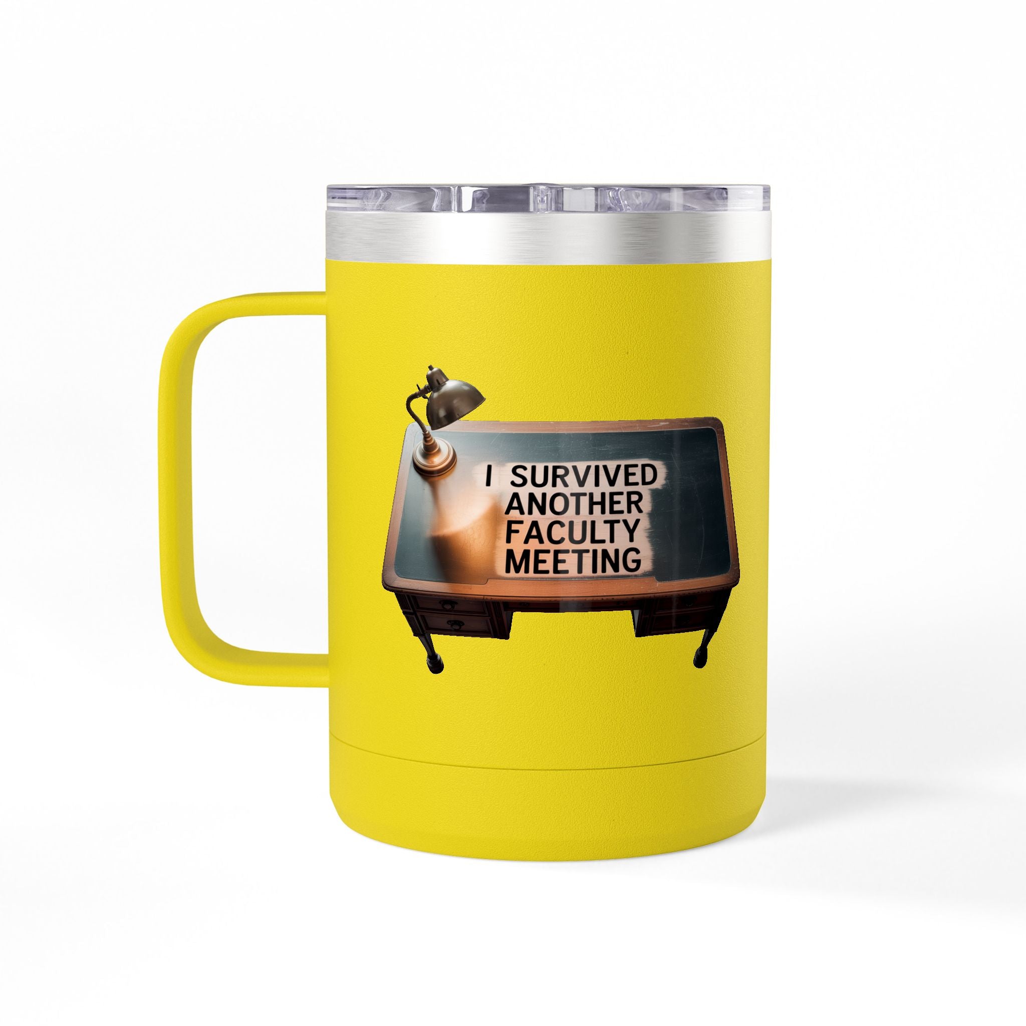 I Survived Another Faculty Meeting - 15oz Teacher Coffee Mug