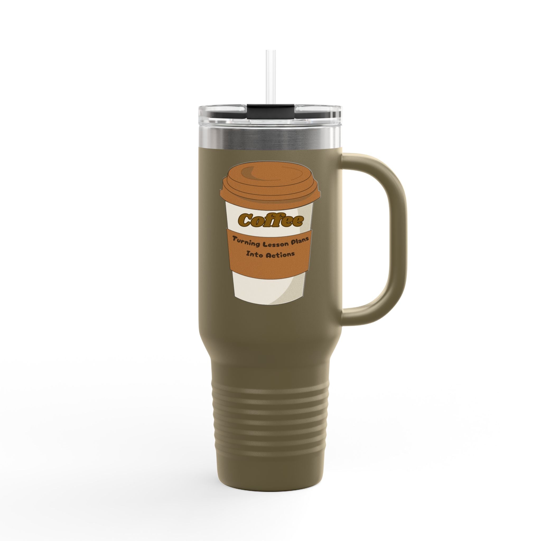 Coffee, Turning Lesson Plans into Action - 40oz Tumbler for Educators