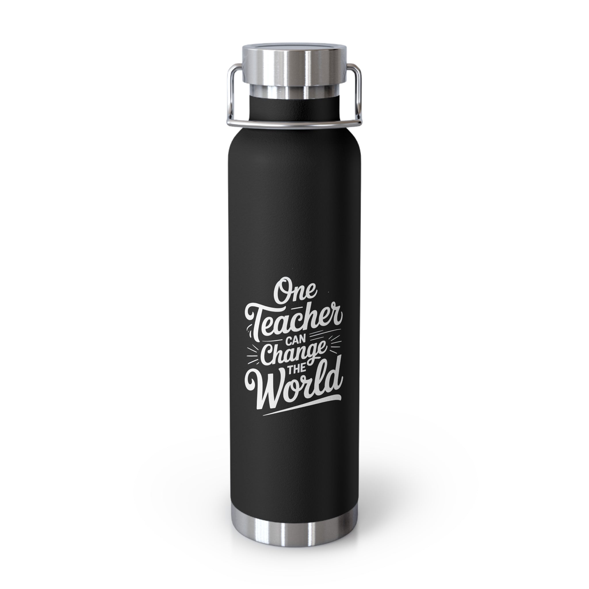 One Teacher can Change the World  -22oz Copper Teachers Tumbler