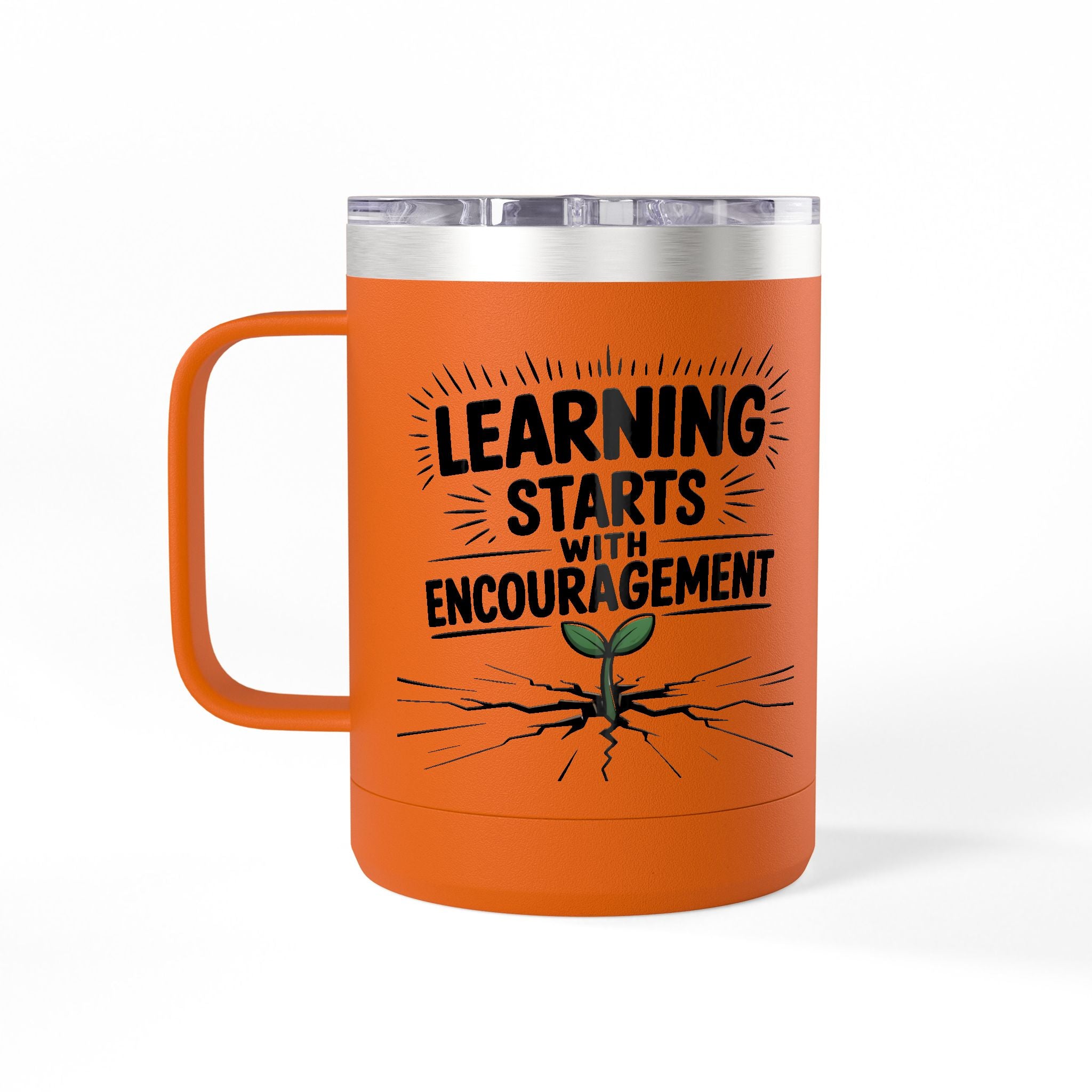Learning Starts with Encouragement  - 15oz Teacher Coffee Mug
