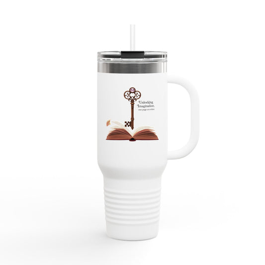 Unlocking Imagination, One Page at a Time - 40oz Tumbler for Educators